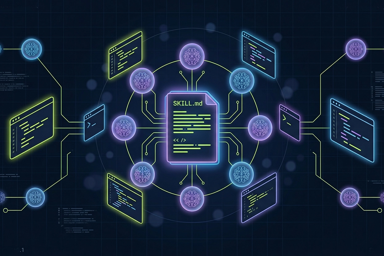 Agent Skills: archivos SKILL.md que enseñan a agentes de IA cómo trabajar con tu equipo