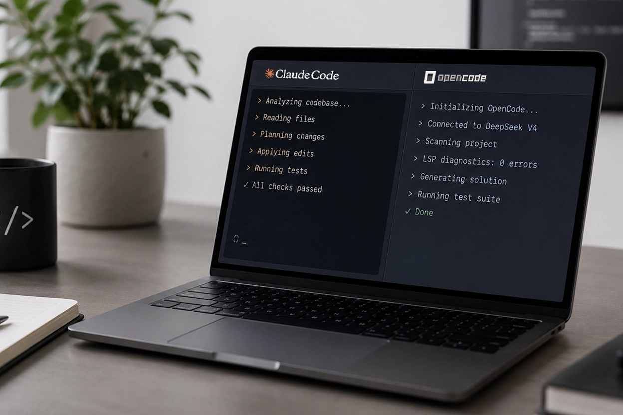 Claude Code vs OpenCode: comparativa técnica para desarrollo agéntico en 2026